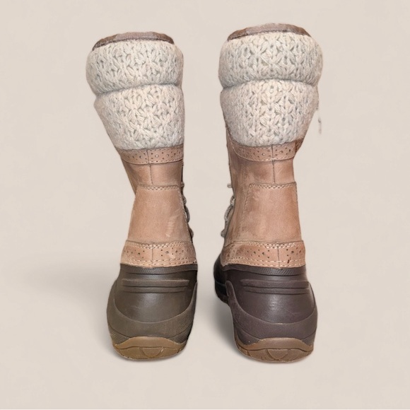 TNF THE NORTH FACE Shellista 2 midi fur leather snow boots women’s size 6 - Picture 3 of 17